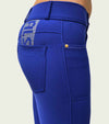 Pantalon d'équitation Microfibre Metalic-AL Bleu