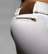 pantalon déquitation technique genial blanc zip alexandra ledermann sportswear
