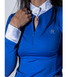 Polo Surabaya Bleu Impérial col demi ouvert Alexandra Ledermann Sportswear ALSportswear