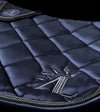 ensemble tapis bonnet cheval bleu nuit cordes gris anthracite alexandra ledermann sportswear alsportswear