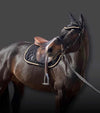 tapis cheval mesh noir cordes or noir paillettes alexandra ledermann sportswear