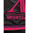 tapis de selle a cordes noir fushia violet alexandra ledermann sportswear alsportswear