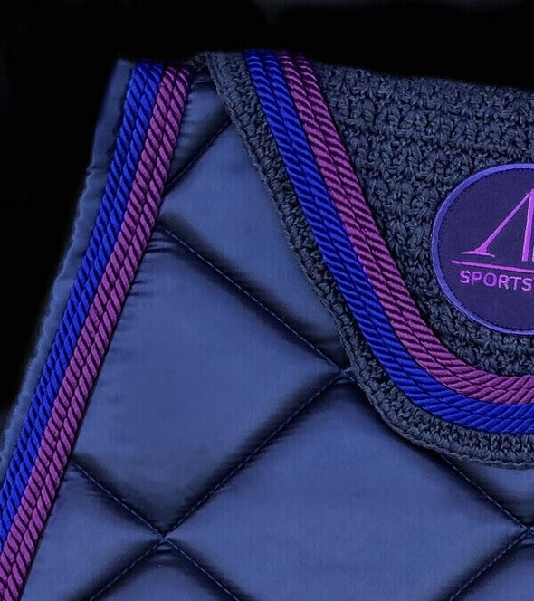 bonnet cheval bleu nuit cordes bleu roi violet zoom cordes alexandra ledermann sportswear alsportswear
