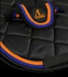 tapis et bonnet concours cheval noir cordes orange fusion bleu marine alexandra ledermann sportswear alsportswear