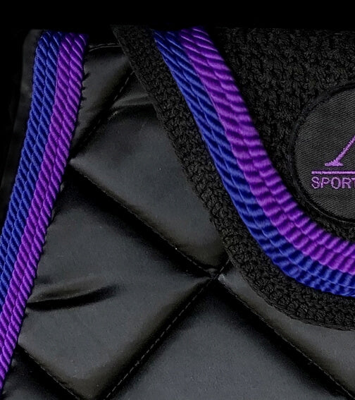 tapis bonnet noir cordes bleu roi violet matiere alsportswear alexandra ledermann sportswear