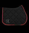 tapis mesh cheval noir cordes bordeaux noir logo paillettes alexandra ledermann sportswear alsportswear
