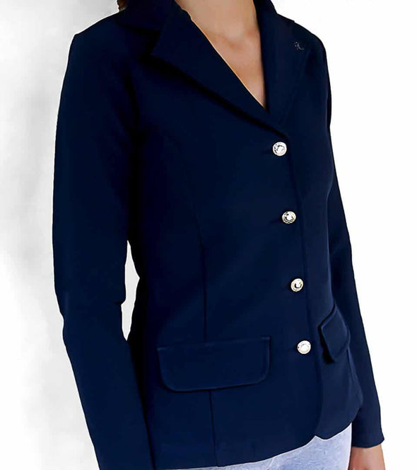 veste de concours alpha bleu marine stretch alexandra ledermann sportswear alsportswear