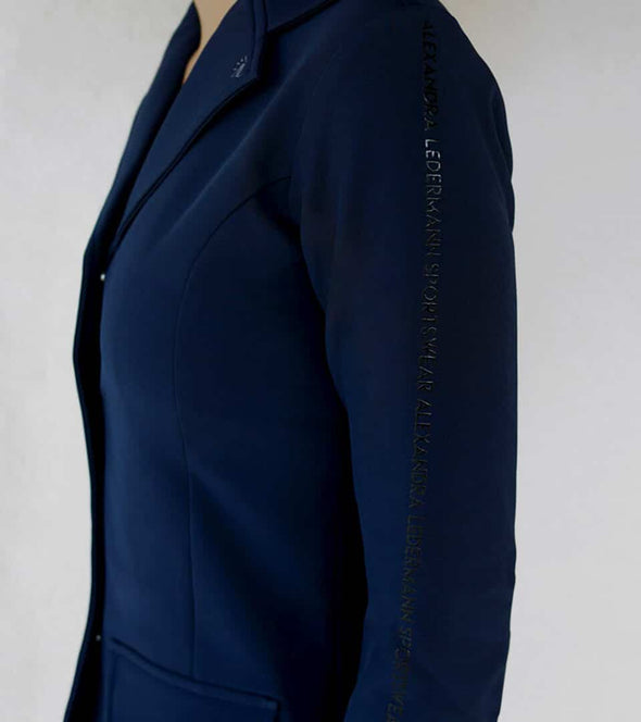 veste de concours alpha bleu marine manches femme alexandra ledermann sportswear alsportswear