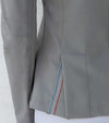 veste de concours alpha gris clair fente couleur alexandra ledermann sportswear alsportswear