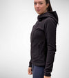 veste polaire femme a capuche noire smooth alexandra ledermann sportswear alsportswear