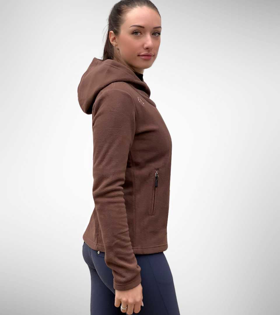 Veste Polaire Femme Smooth Marron Choco • AL Sportswear