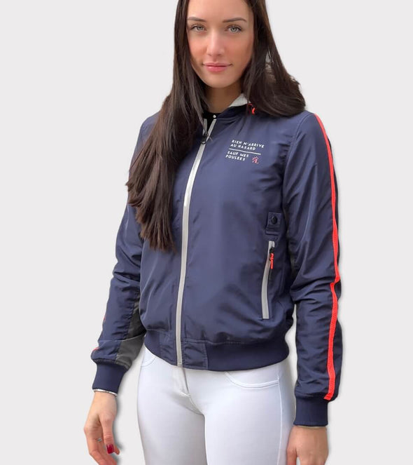 blouson bomber equitation marine femme georgette alexandra ledermann sportswear alsportswear