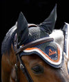 bonnet cheval gris acier cordes orange blanc zoom alexandra ledermann sportswear alsportswear