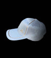 casquette blanche liseret or clear round alexandra ledermann sportswear alsportswear