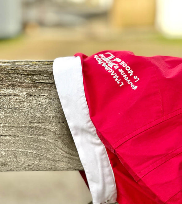chemise rouge femme citation equestre baccara alexandra ledermann sportswear alsportswear
