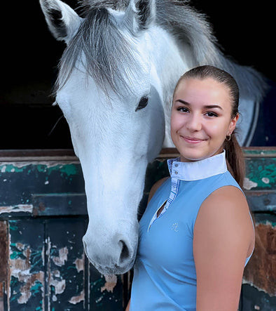 debardeur equitation wapi bleu alexandra ledermann sportswear alsportswear