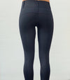 pantalon equitation color vibes noir details tan arriere jambes alexandra ledermann sportswear al sportswear