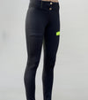 pantalon equitation color vibes noir details jaune eclat avant alexandra ledermann sportswear alsportswear
