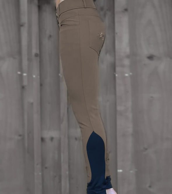 pantalon equitation liveal taupe profil bronze alexandra ledermann sportswear alsportswear