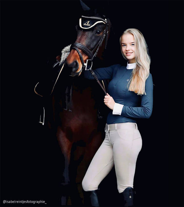 pantalon equitation grip beige good vibes alexandra ledermann sportswear