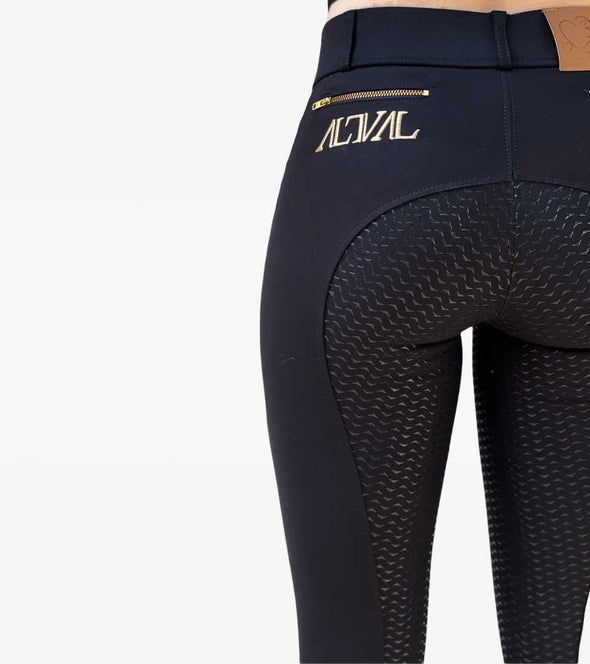 pantalon equitation noir femme avec grip silicone genial alexandra ledermann sportswear alsportswear