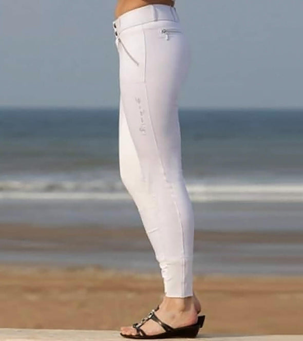 pantalon equittaion blanc easy rider femme alexandra ledermann alportswear