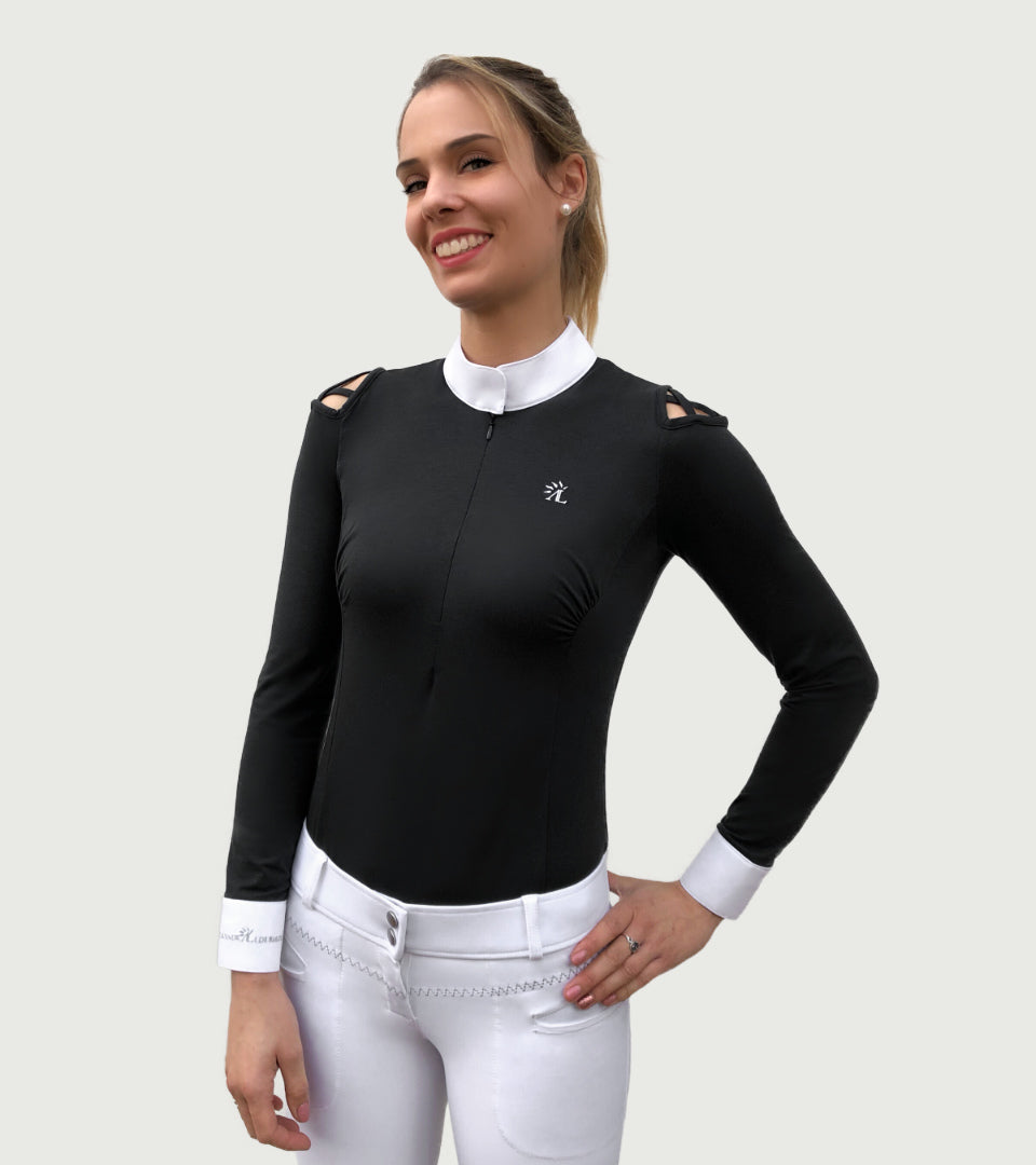 Polo Alexandra Ledermann Vetement Concours Manche Polo Manche