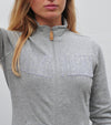 sweatshirt monday gris femme alexandra ledermann sportswear alsportswear