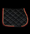 tapis de selle noir cordes rouge or verso alsportswear alexandra ledermann sportswear