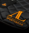 tapis de selle noir orange alexandra ledermann sportswear alsportswear