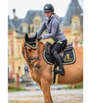 tapis de selle noir satin cordes or silver alexandra ledermann sportswear alsportswear