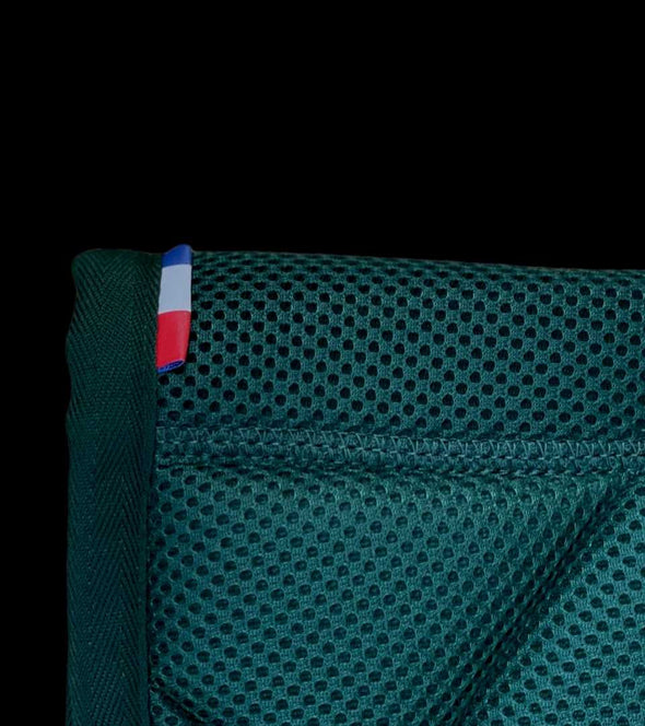tapis mesh vert sapin caramel fabrique en france alexandra ledermann sportswear alsportswear